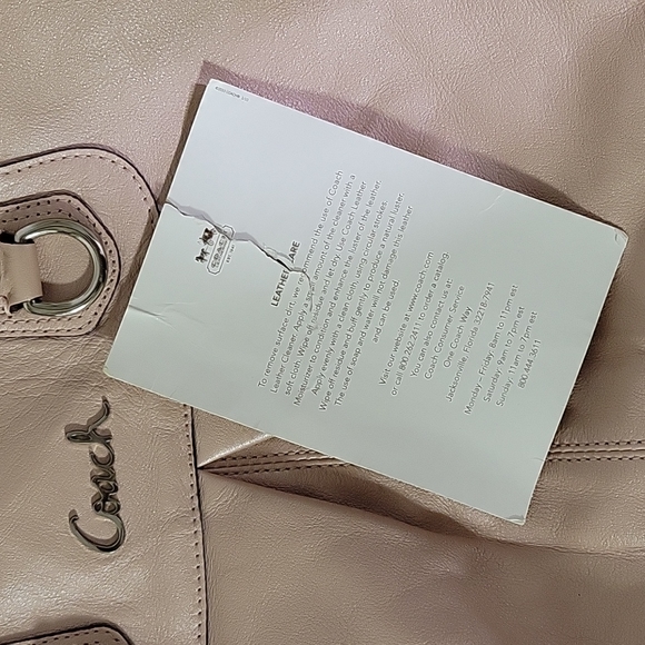 COACH Ashley Leather Carryall Satchel Handbang - Picture 16 of 16